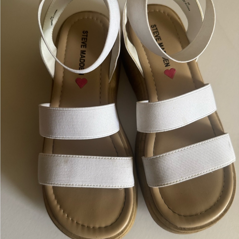 Steve Madden Kids White Sandals